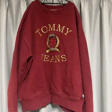 TOMMY JEANS 버건디 트레이닝복
