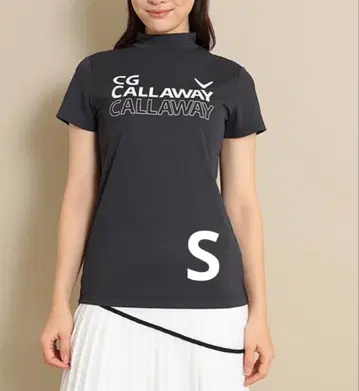 [ S ] 캘러웨이 클로즈드 메쉬 반팔 모크넥 셔츠 골프웨어