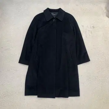 추정 M 도쿄 스타일 RunRobe 캐시미어 100% 롱 코트 블랙