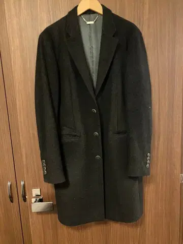 조셉옴므 체스터 울 코트 48 차콜 그레이 남성용