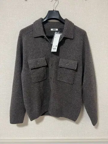 유니클로 U 라무 니트 자켓