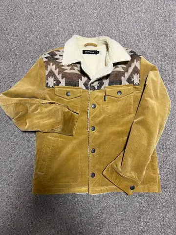 코듀로이 보아 자켓 아메리칸 인디언풍