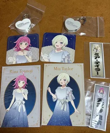 러브 라이브 니지가사키 우메다 스카이 빌딩 하트 락 리나 미아 8종 세트