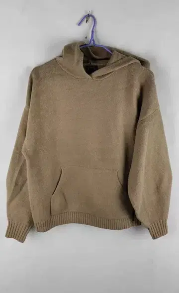 베이지 플리스 후드티