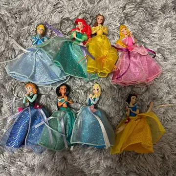 디즈니 프린세스 스트랩 포함 피규어 8개 세트