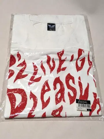 B'z 티셔츠 히노토리 L 사이즈 화이트 라이브 짐