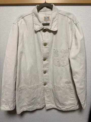 구제 의류 커버올 화이트 생지