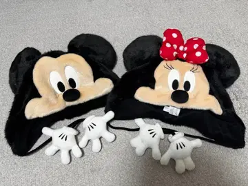 미니 마우스 미키마우스 팬캡 2개 세트