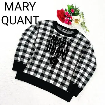 [ 새상품급 ] 마리콴트 니트 완판 컬러 데이지 체크 MARY QUANT