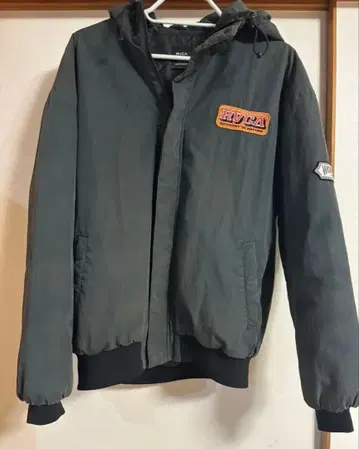 RVCA 후드 부착 자켓 그레이