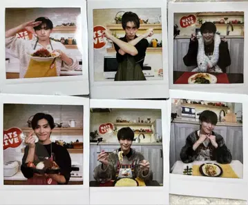 마시코 아츠키 MATS LIVE 요리 폴라로이드 사진 6장 세트