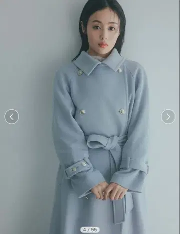 울 캐시미어 스탠드 카라 코트 SNIDEL