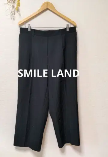 SMILE LAND 스마일랜드 팬츠 무지 빅 사이즈 블랙