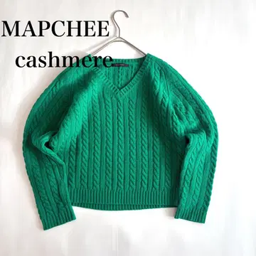 맥피 니트 케이블 니트 캐시미어