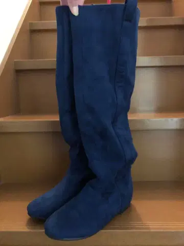 미사용 롱 부츠 M 사이즈 23.0cm