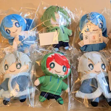 컬러풀피치 마스코트 키체인 애니메이트 봉제인형 루나 시바 히로