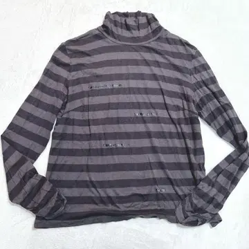 에벡스 바이 크리치아 터틀넥 T셔츠 보더 상의 동물