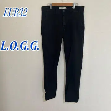 L.O.G.G. 블랙 스트레이트 팬츠 EUR32 캐주얼 코디