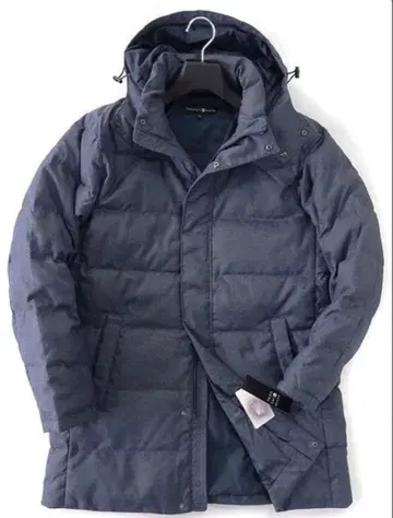 새상품 타카시마야 기모 울라이크 퀼팅 후드 다운 코트 3L 네이비