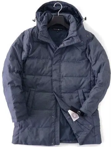 새상품 타카시마야 기모 울라이크 퀼팅 후드 다운 코트 3L 네이비