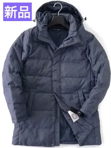 새상품 타카시마야 기모 울라이크 퀼팅 후드 다운 코트 3L 네이비
