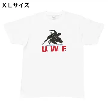 UWF 복각 프린트 티셔츠 XL 사이즈