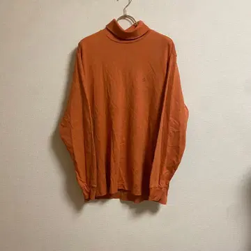 Munsingwear 골프웨어 오렌지 하이넥 긴팔 [ L ]