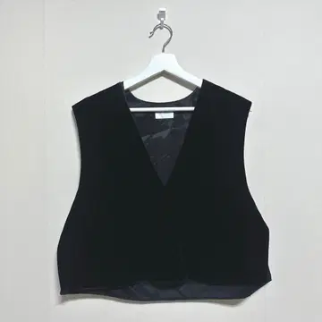 [ Ballsey ] 보르지 (36) 블랙 벨벳 V넥 베스트