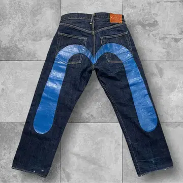 EVISU 에비수진스 빅 카모메 블루 No.2 33 x 35 블루