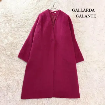 개럴개런트 special 노카라 코트 보르도 울 롱
