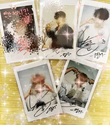 BAE173 영서 사인 포함 폴라로이드 사진 5장 세트