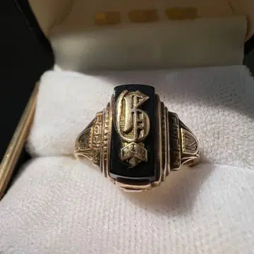 [레어 디자인] 빈티지 40s 클래스 반지 10K