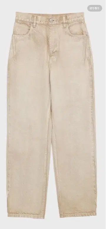 페이드 다이 스트레이트 데님