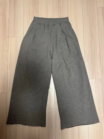 배기 스웨트 팬츠 그레이