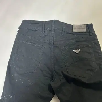 EMPORIO ARMANI 블랙 스키니 팬츠 12A