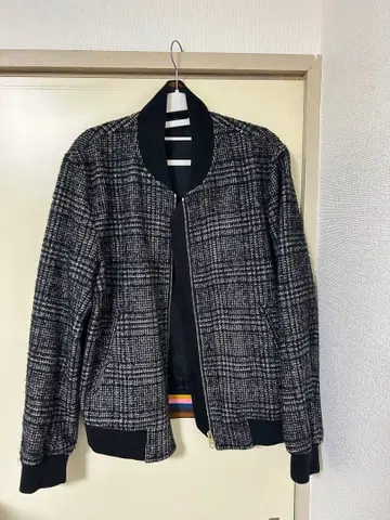 체크 무늬 블루종 폴스미스