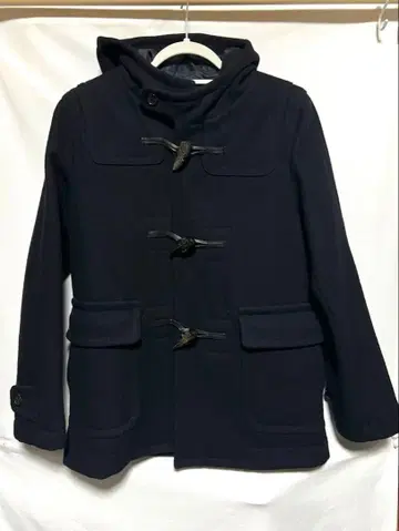 BEAMS 더플 코트 네이비 울 울 코트 멜톤 빔즈