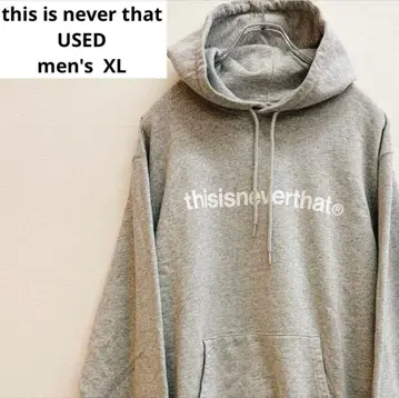 한국 브랜드 thisisneverthat 네버댓 로고 후드티 남성용 XL