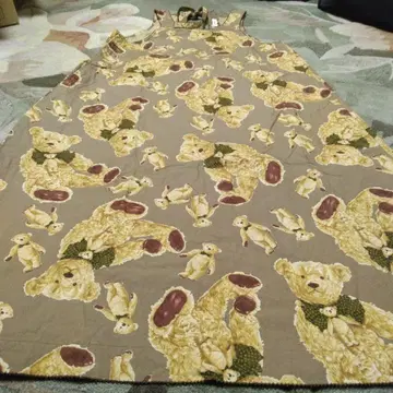 핑크하우스 레어 새상품급 곰 무늬 퀼팅 에이프런형 더블리에