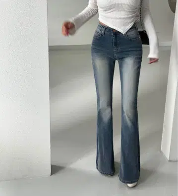 한국 부츠컷 청바지 플레어 데님 팬츠