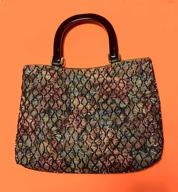 멀티 컬러 비즈 백