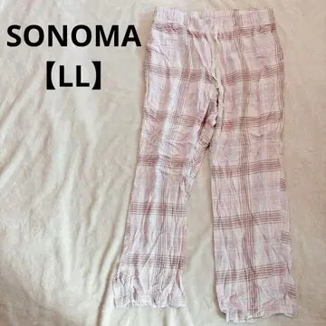 SONOMA [ LL ] 수면 의류 팬츠 핑크 체크 홈웨어