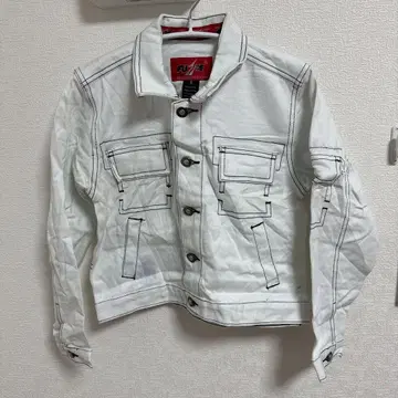 레어 화이트 데님 자켓 S 사이즈