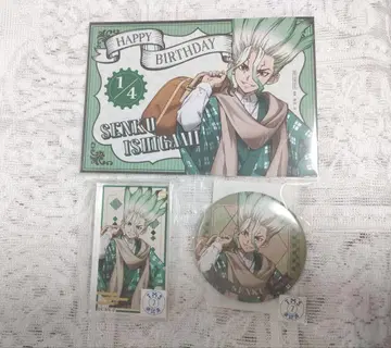 마루쿠지 Dr.STONE 대정 로망 이시가미 센쿠 캔뱃지 아크릴 블록