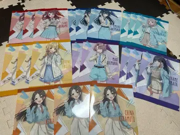 로손 한정판 학원 아이돌 마스터 클리어 파일 7종, 20매 세트