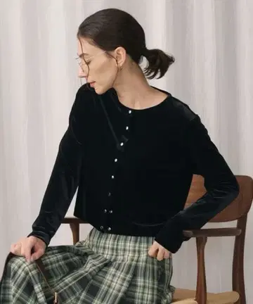 [ 새상품 ] BEAUTY&YOUTH 벨로아 컴팩트 가디건