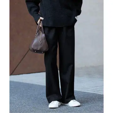 새상품급 SLOBE IENA 울 혼방 드로스트 이지 슬랙스