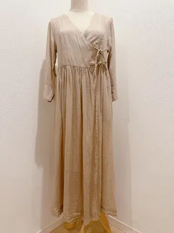 린넨 긴팔 셔츠 원피스/figlondon