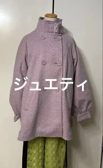 택 포함 새상품 쥬에티 A라인 미들 코트