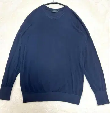 [ 새상품급 ] 존스메들리 씨 아일랜드 코튼 니트 네이비 S